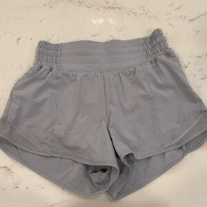Lululemon Athletica Light Gray Athletic Shorts